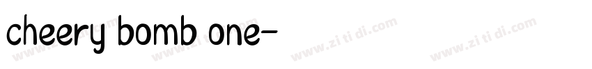 cheery bomb one字体转换